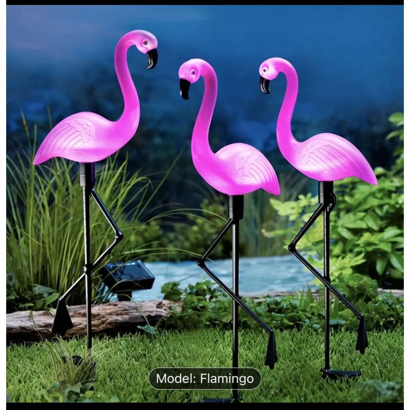 3SZT FLAMINGO LAMPA SOLARNA OGRODOWA DEKORACYJA 3SZT FLAMINGO LAMPA SOLARNA OGRODOWA DEKORACYJA