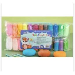 MAGIC PLASTELINA 24SZT PIANKOLINA 28CM 250G