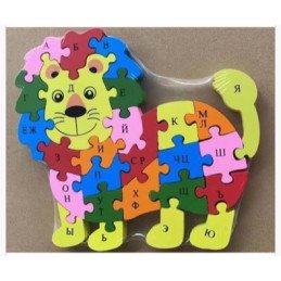 PUZZLE DREWNANA LEW