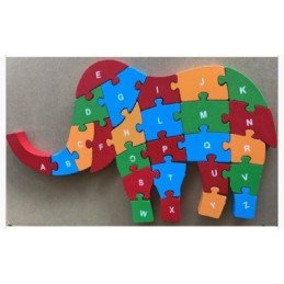 PUZZLE DREWNANA SŁOŃ