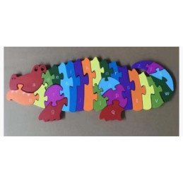 PUZZLE DREWNANA KROKODYLE