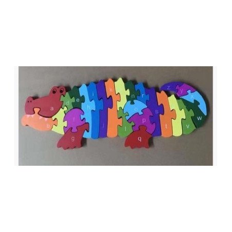 PUZZLE DREWNANA KROKODYLE