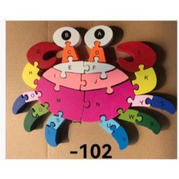 PUZZLE DREWNANA KRAB