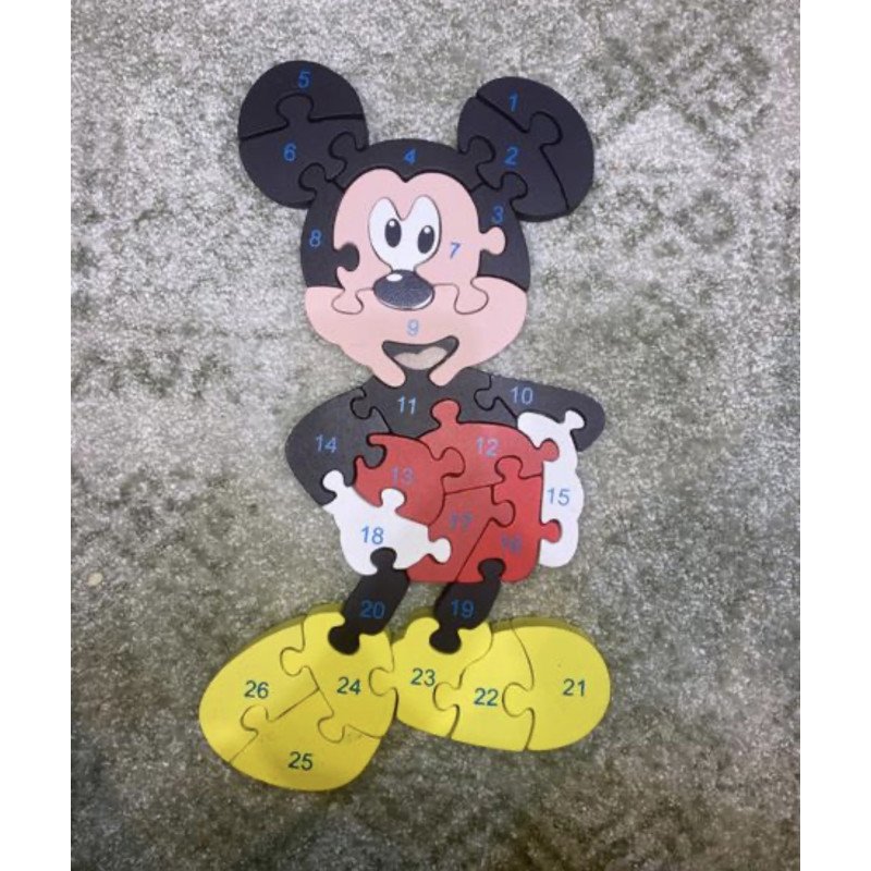 PUZZLE DREWNIANA MYSZ MINNIE PUZZLE DREWNIANA MYSZ MINNIE